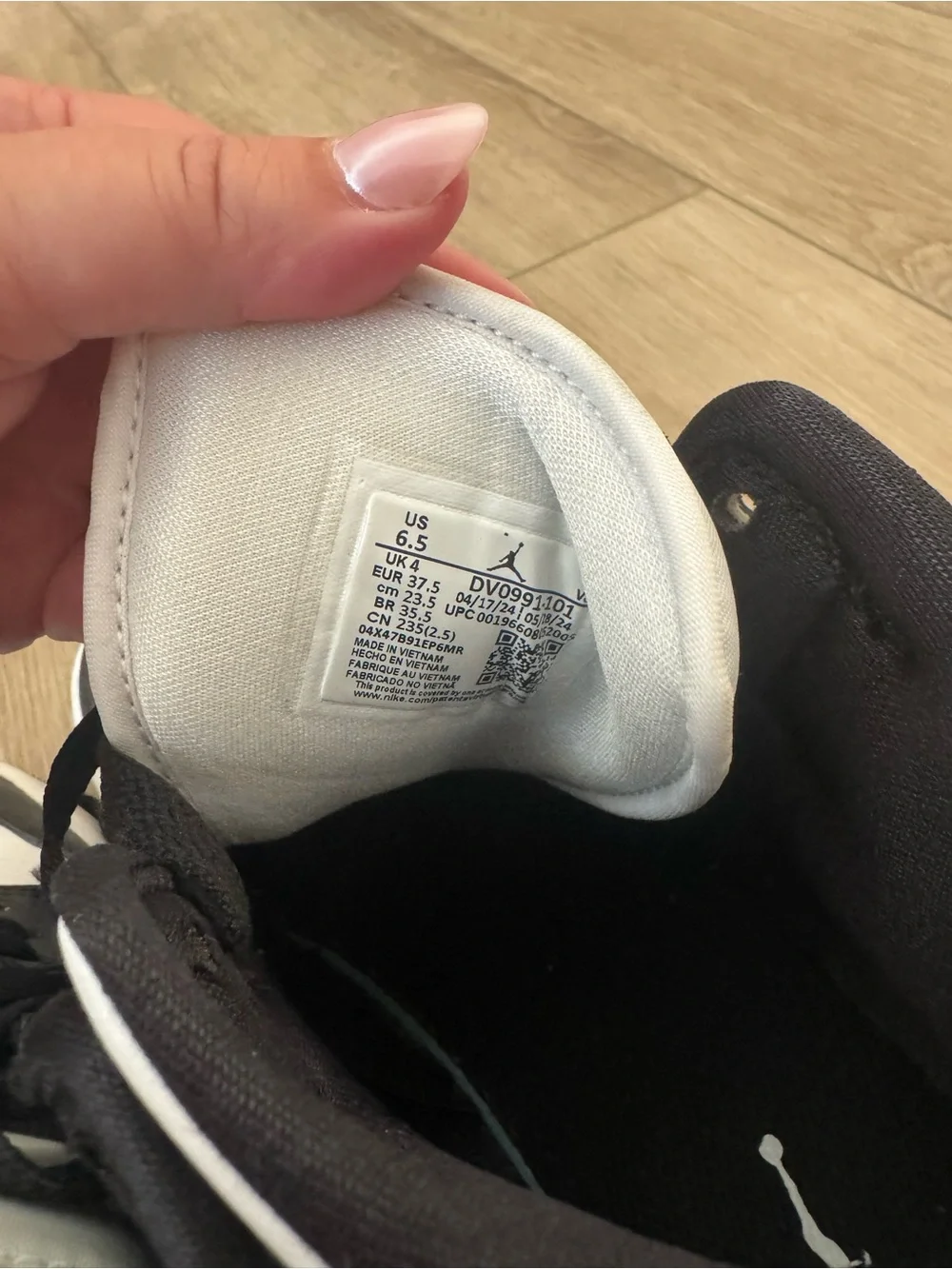 Nike Kids' High-Top Sneakers — Black and White